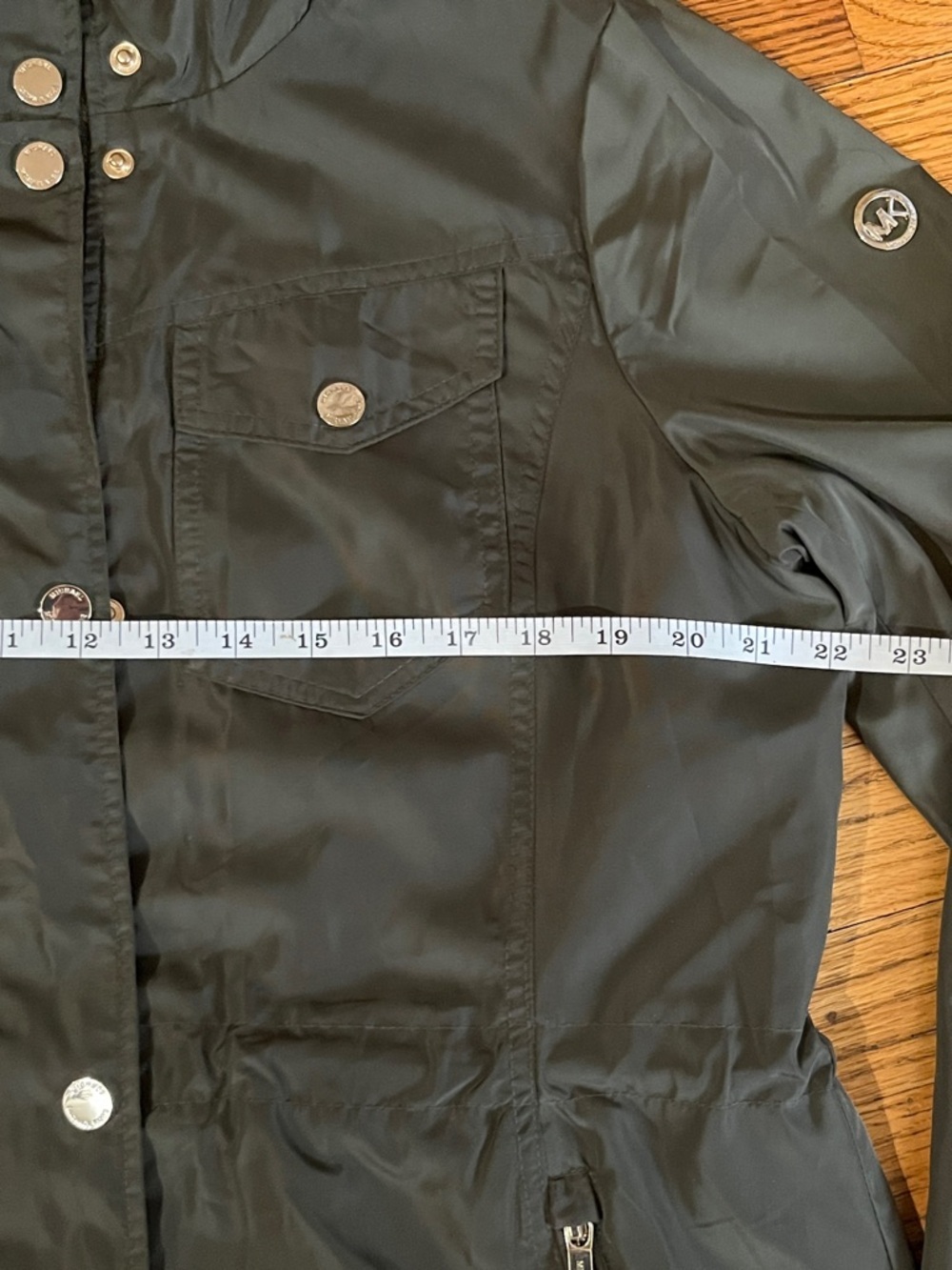 Michael Kors Green Hooded Utility Anorak Jacket - Picture 7 of 9